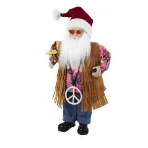  Kurt Adler 16 Inch Standing Hippie Santa