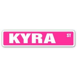  KYRA Street Sign name kids childrens room door bedroom 