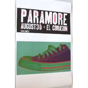  Paramore Poster   Concert Brand New Eyes Riot