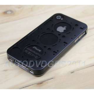 Cross Line Aluminum Metal Machine Gear Bumper Case for iPhone 4 4G 4S 