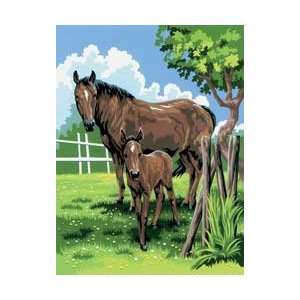 Royal Brush Junior Small Paint By Number Kit 8 3/4 X 11 3/4 Mare 