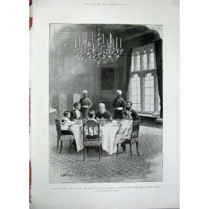    1896 Royal Luncheon Party Windsor Queen Battenberg