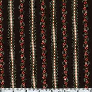  45 Wide Michael Miller Marabel Stripe Black Fabric By 