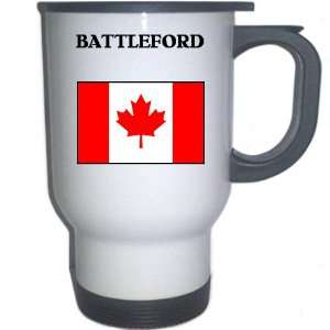  Canada   BATTLEFORD White Stainless Steel Mug 