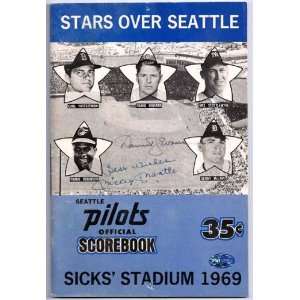  Mickey Mantle Autographed 1969 Pilots Scorebook PSA/DNA 