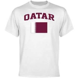  Qatar Flag T Shirt   White