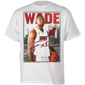   Heat Dwyane Wade Baseline Game T Shirt (White)