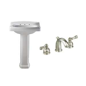 American Standard Townsend White Complete Pedestal Sink Value Package 