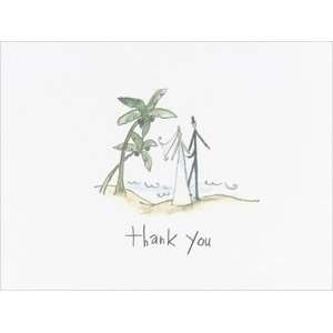  Beach Stroll Thank You Cards (50 Pack) Health & Personal 