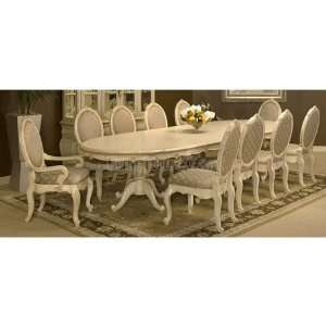  Aico Furniture Lavelle Palatial Oval Dining Room Set 