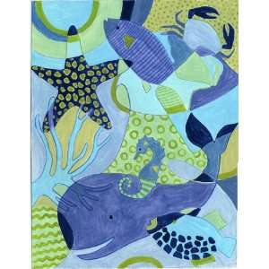  Blue & Beachy Canvas Reproduction Baby