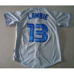   Blue Jays #13 Brett Lawrie Grey Cool Base Jersey