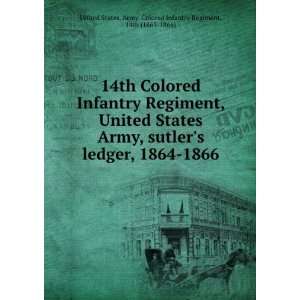  14th Colored Infantry Regiment, United States Army, sutlers ledger 
