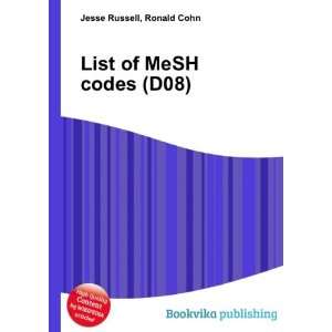  List of MeSH codes (D08) Ronald Cohn Jesse Russell Books