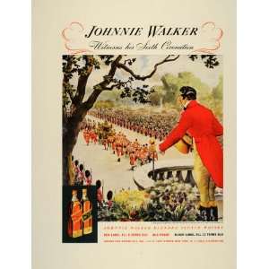  1937 Ad Johnnie Walker Scotch Coronation King George VI 
