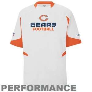 Reebok Chicago Bears White Lift Performance Crew Top  