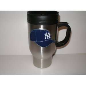  New York Yankees 16 oz Stainless Steel Travel Mug Sports 