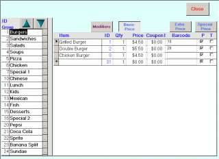 Restaurant pos system program software cash register  