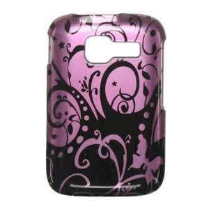 com Kyocera Loft / Torino S2300 Crystal Pink Butterfly Snap on Phone 