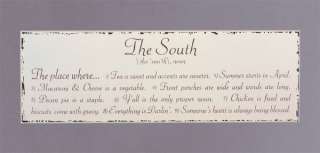 Nu Shabby DECOR Wooden the SOUTH 18 Wall Plaque SIGN  