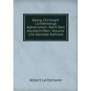   Volume 136 (German Edition) (9785876810106) Albert Leitzmann Books