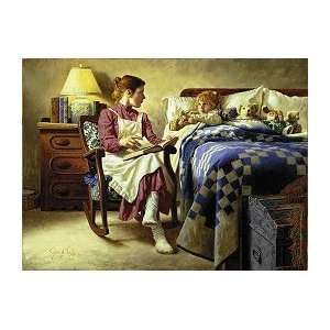  Jim Daley Bedtime Story W/gift Print Her First Love L.e 