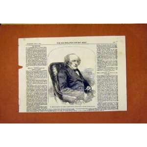  Beddome Mayor Romsey Hampshire Old Print 1859