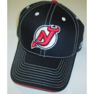  New Jersey Devils Top Stitch Velcro Strap Reebok Hat 
