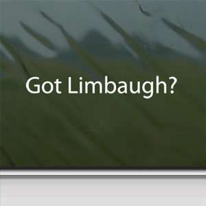  Got Limbaugh? White Sticker Rush Conservative GOP Laptop 