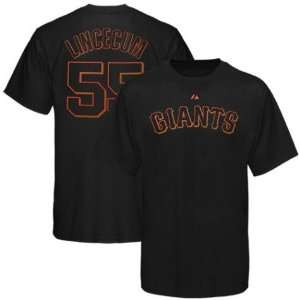   Giants #55 Tim Lincecum Name and Number T Shirt