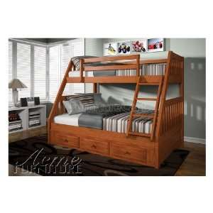   Furniture Ryo Twin over Full Bunk Bed w/ Drawers 37000