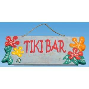  Wood Tiki Bar Sign Patio, Lawn & Garden