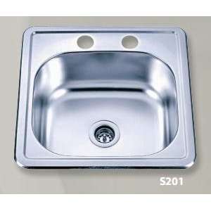  Stainless Steel Top Mount Single Bowl Kitchen Sink