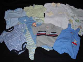 baby boys size 0 3 mo shirts onesies sleepers outfit @@  