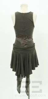 Sass & Bide Green Knit Satin Trim Bow Sleeveless Dress Size 4  