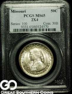   PCGS Missouri Commemorative Half Dollar 2x4 MS 65 ** ULTRA SCARCE