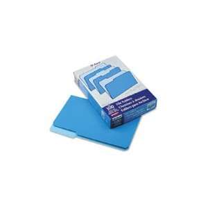 File Folders, Recycled, 2 Tone Blue, Legal Size, Top Tab, 1/3 Cut, 100 