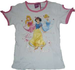 NWT Disney Three Princesses Top Tee Shirt Size 2 7Y  