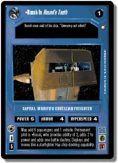 Star Wars CCG Special Edition Bossk In Hounds Tooth  
