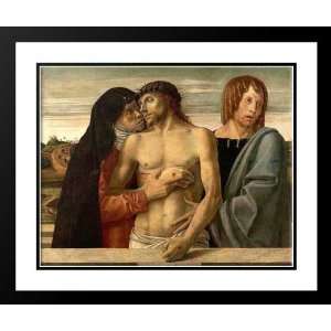 Bellini, Giovanni 23x20 Framed and Double Matted Dead Christ Supported 