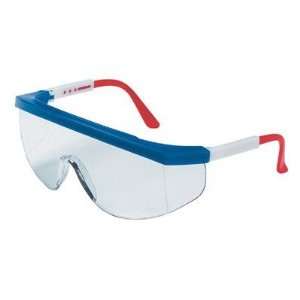 Tomahawk Protective Eyewear   tomahawk red/white/bluefrm clr lens sft 