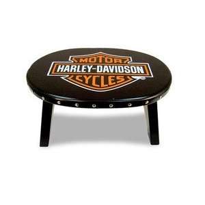  Harley Davidson Bar and Shield Stool   Color Black