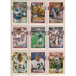  1989 Topps Traded (10) Card Football Rookie Lot (Don Beebe 