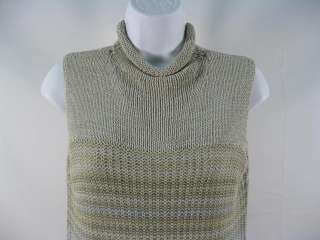 SIGRID OLSEN Multi Colored Sleeveless Sweater Top M  