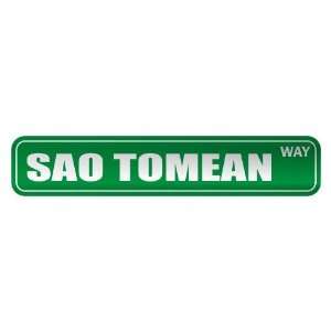 SAO TOMEAN WAY  STREET SIGN COUNTRY SAO TOME AND PRINCIPE