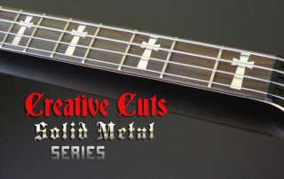 TONY IOMMI SG Chrome CROSS 4 Bass Guitar DECAL INLAYS  