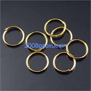 100Pcs Golden plated Open Jump Ring 12×0.9mm A025  