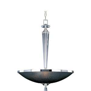   Bowl Pendant with Black Tie Glass Shade 32004BTPS
