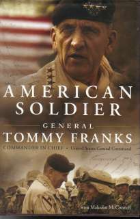 American Soldier Tommy Franks signed book  