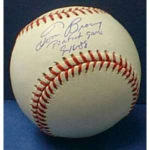  Tom Browning Autographed Baseball